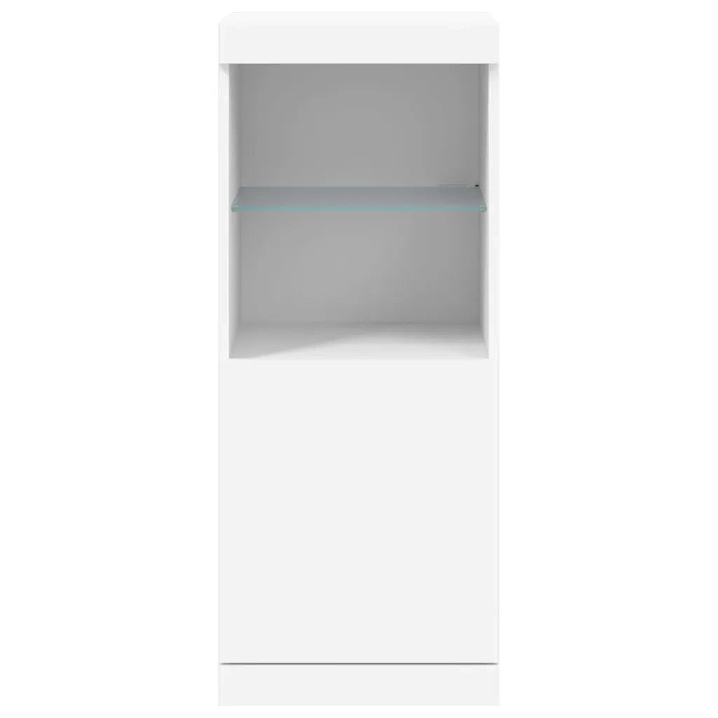 Credenza con Luci LED Bianca 41x37x100 cm 836686