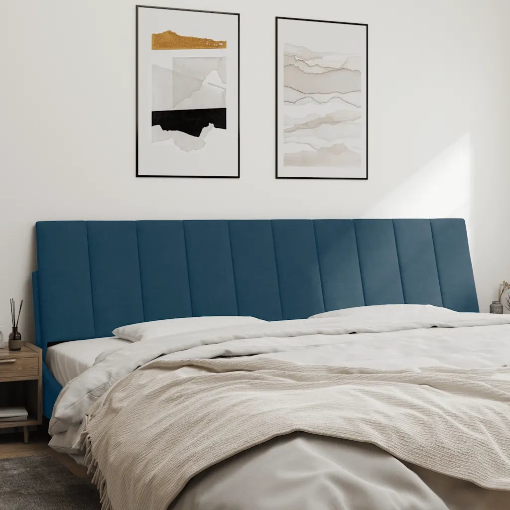 Cuscino Testiera Hanko Blu 200 cm in Velluto CFW4660771