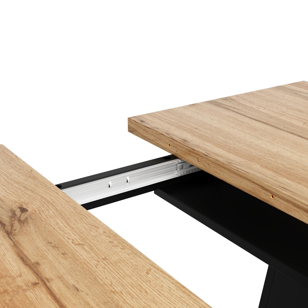 Tavolo da Pranzo Allungabile con 4 Sedie ¨C MINIMAL ¨C 118-157x70 cm, Gambe a V