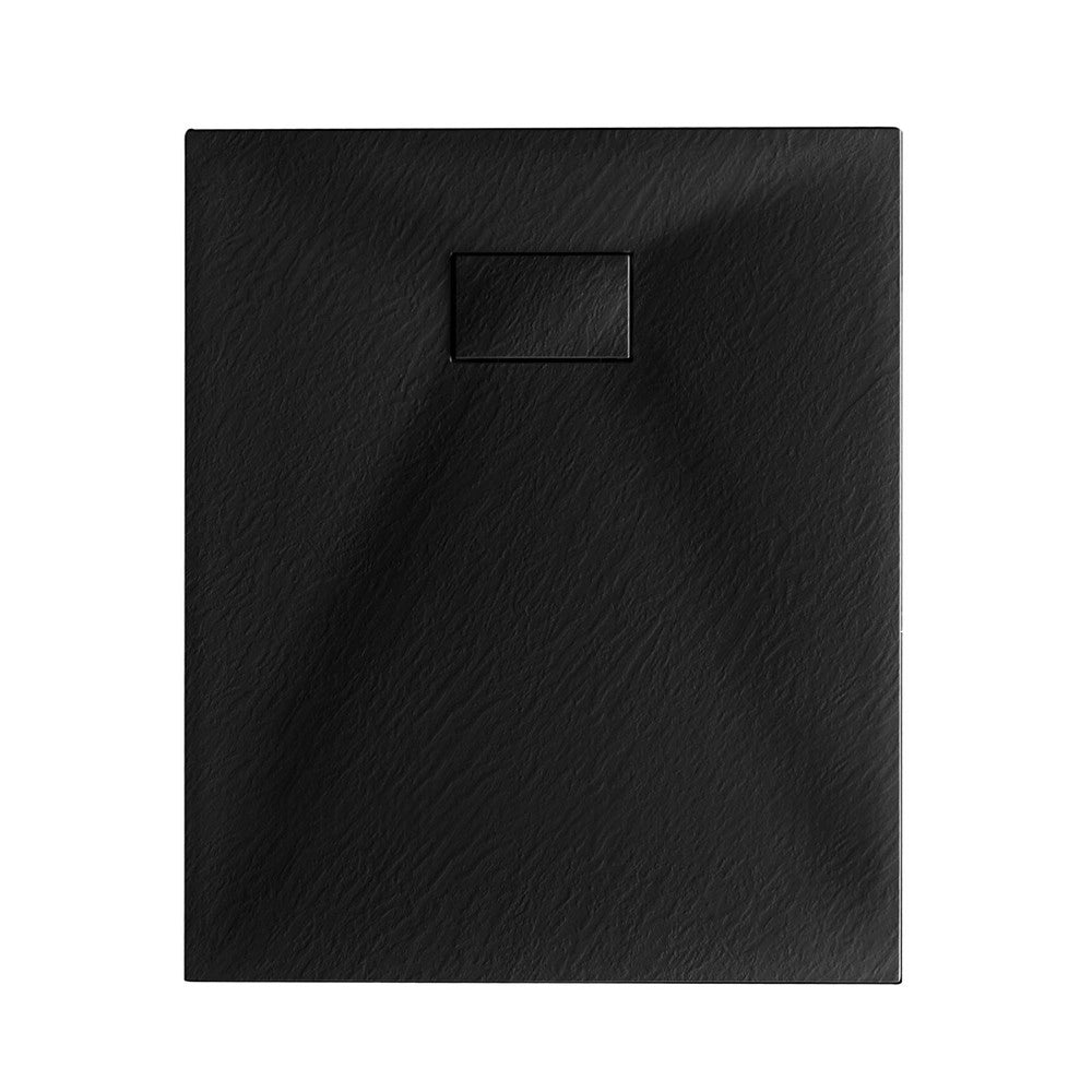 Piatto doccia 80x150 in resina nero effetto pietra riducibile Agorà