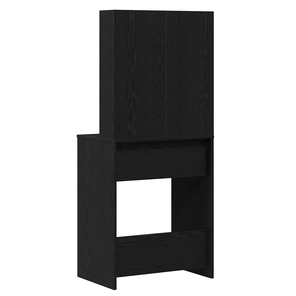 Tavolo da Trucco Rovere Nero 60 x 40 x 140 cm Legno multistrato 862780