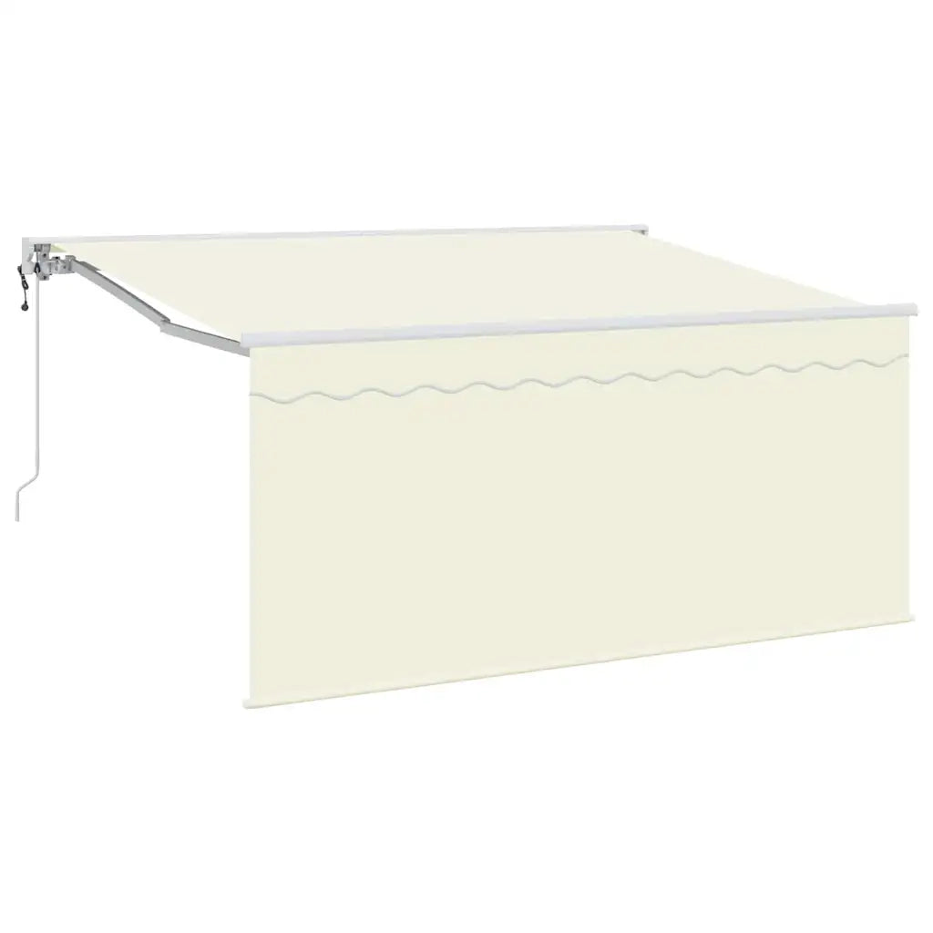 Tenda Retrattile Crema 300 x 200 cm Poliestere e Alluminio 3329494