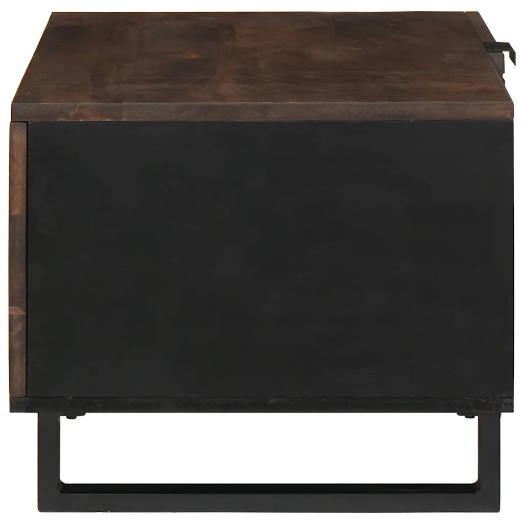 Tavolino da salotto Marrone e Nero 80 x 50 x 40 cm
