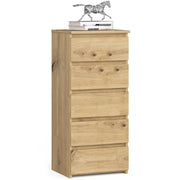 Cassettiera AKORD CL5 Cassettiera Quercia Artisan 40 cm 5 cassetti 40x35x92 cm