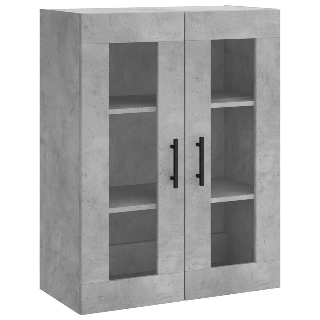 Credenza Grigio Cemento 69,5x34x180 cm in Legno Multistrato 3198429
