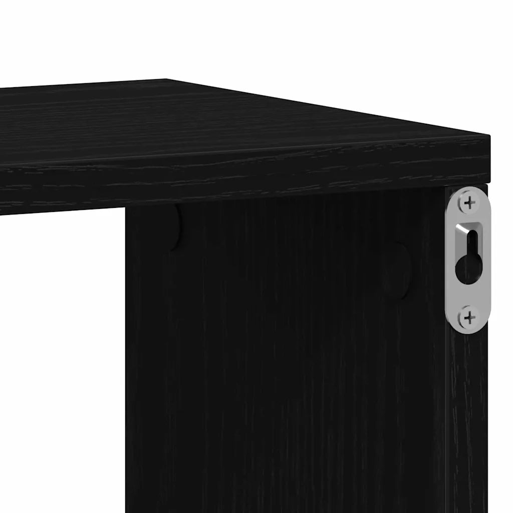 Scaffale da parete Rovere Nero 85 x 16 x 52,5 cm CFW1612474