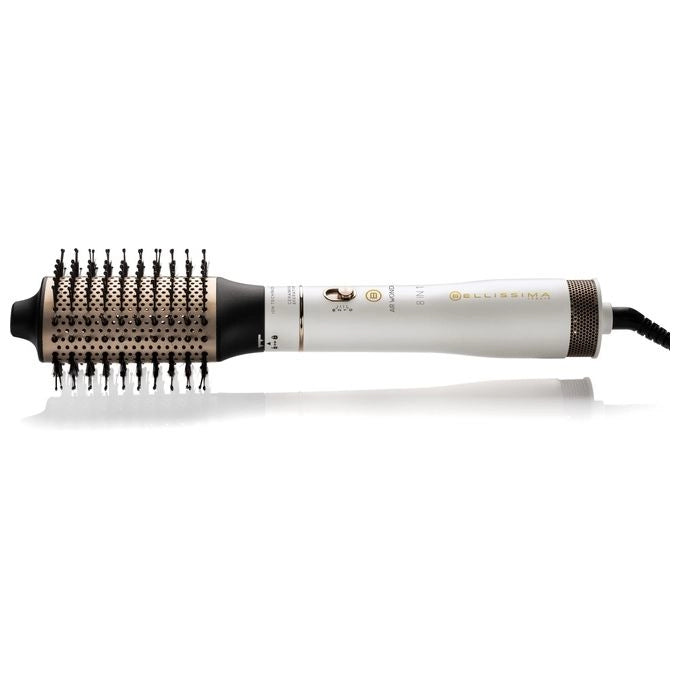 Bellissima Imetec Air Wonder, Spazzola Ad Aria Calda, Tecnologia A Ioni, Spazzole Rivestite In Ceramica E Cheratina, Asciuga, Dona Volume, 8 Accessori, 1000 W
