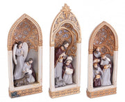 Set di 3 natività Karolyn 15.5x5x23.5H