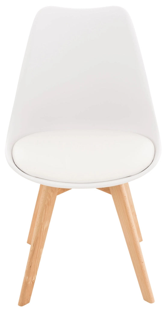 Sedia Pranzo Linares bianco,Plastica