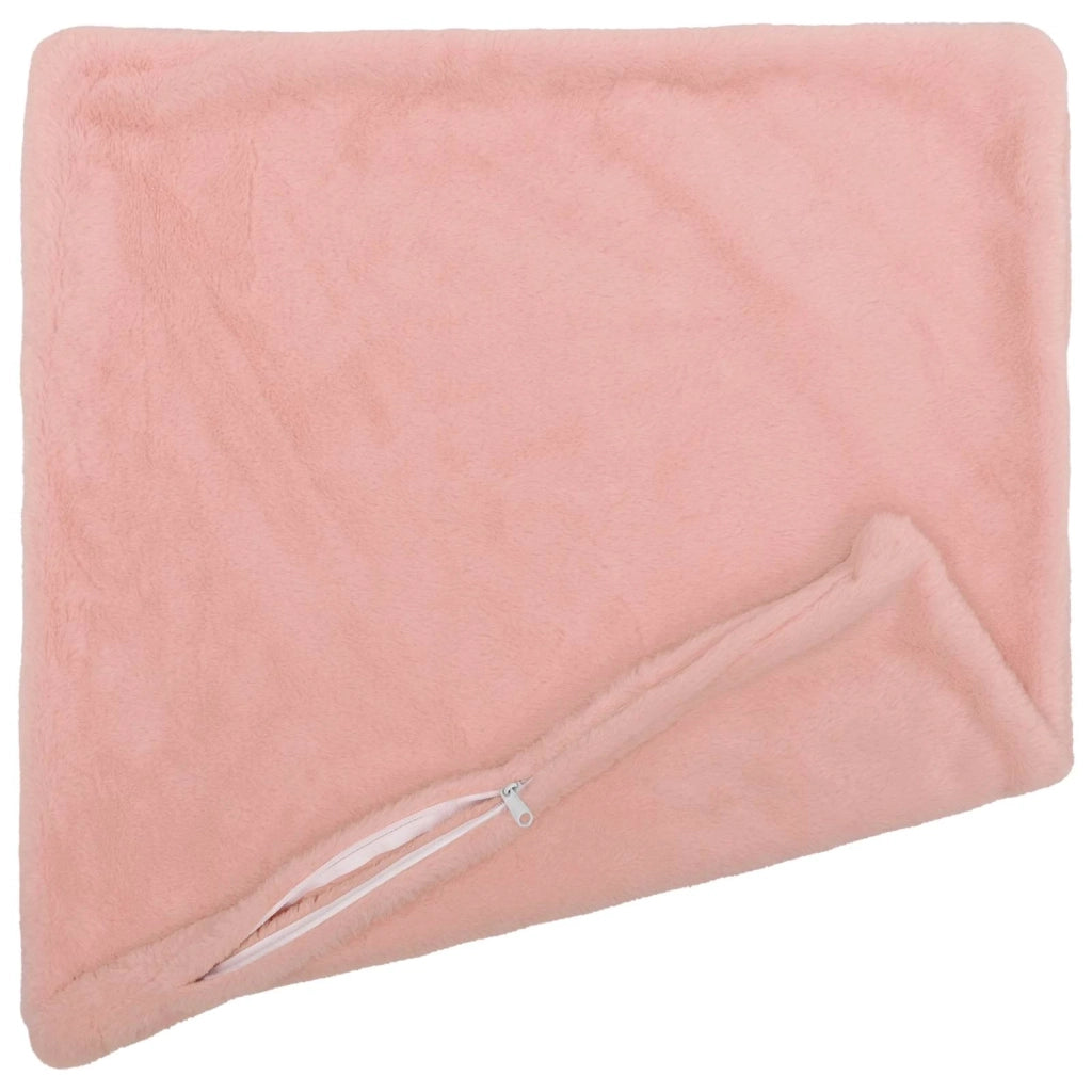 Federa 6 pz HEERLEN Rosa 80 x 80 cm Pelliccia di Coniglio Finta 913790