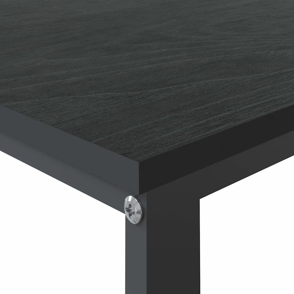Scrivania per Computer Nera 110x60x73 cm in Legno Multistrato 30200