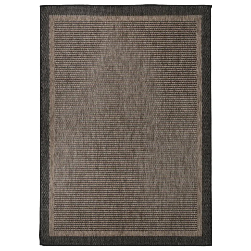 Tappeto da Esterni a Tessitura Piatta 120x170 cm Marrone Scuro cod mxl 67996