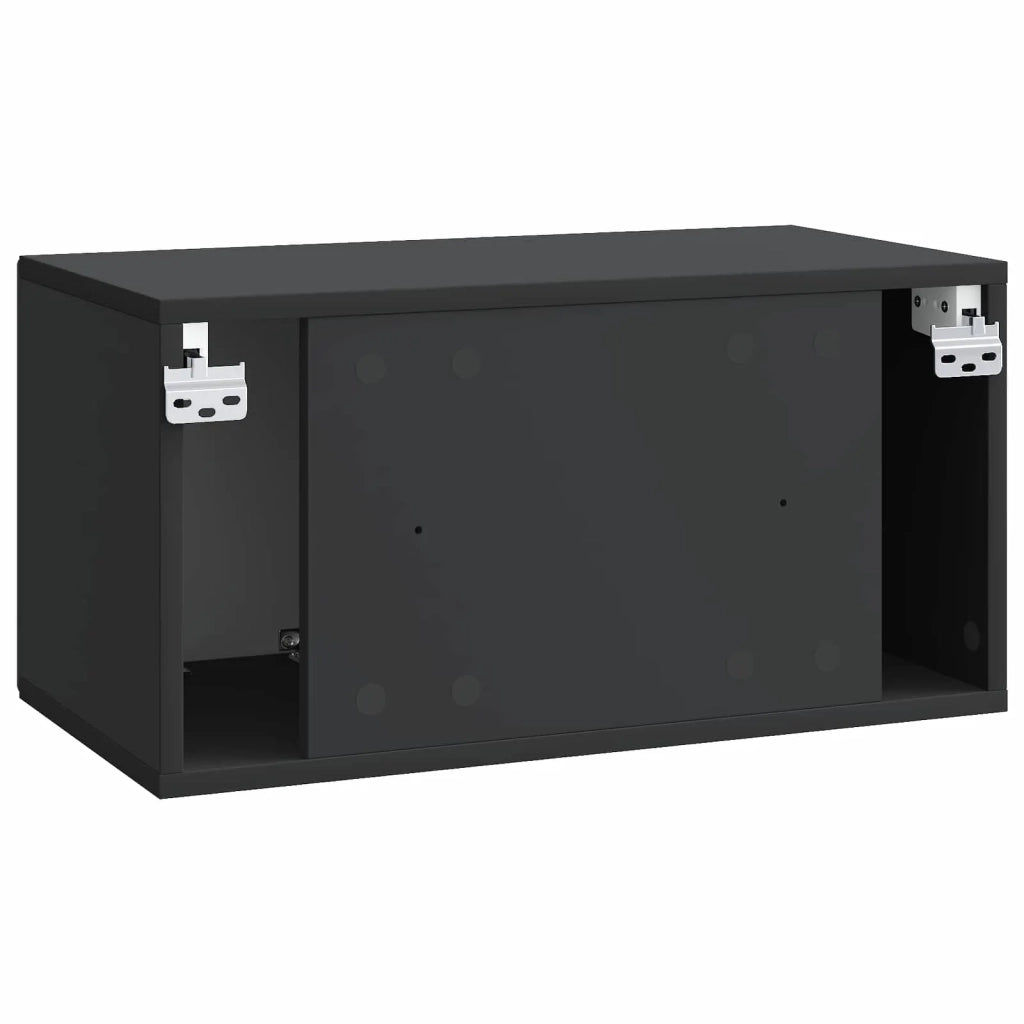 Mobile Porta TV da Muro Nero 59,5 x 31 x 30 cm 898536
