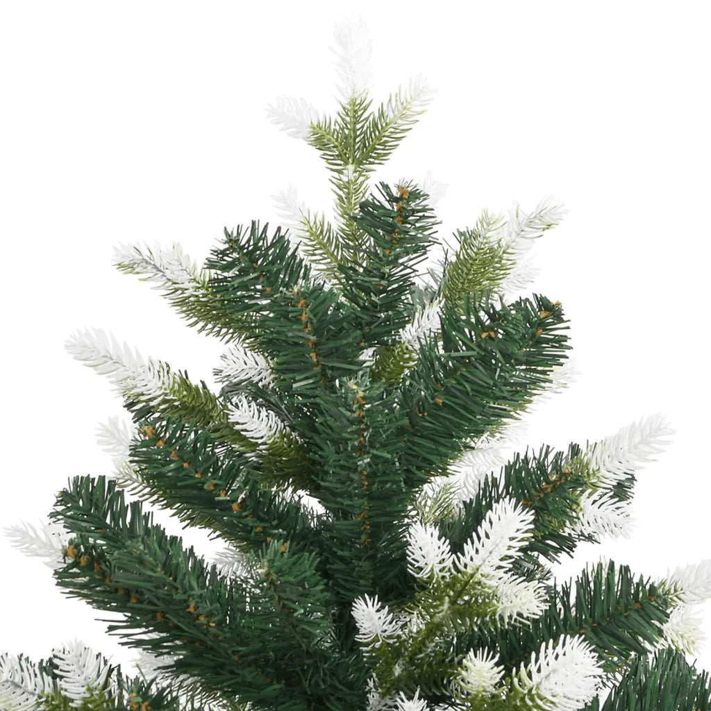 Albero Natale Artificiale Incernierato con Neve Fioccata-Albero Natalizio 180 cm 460340