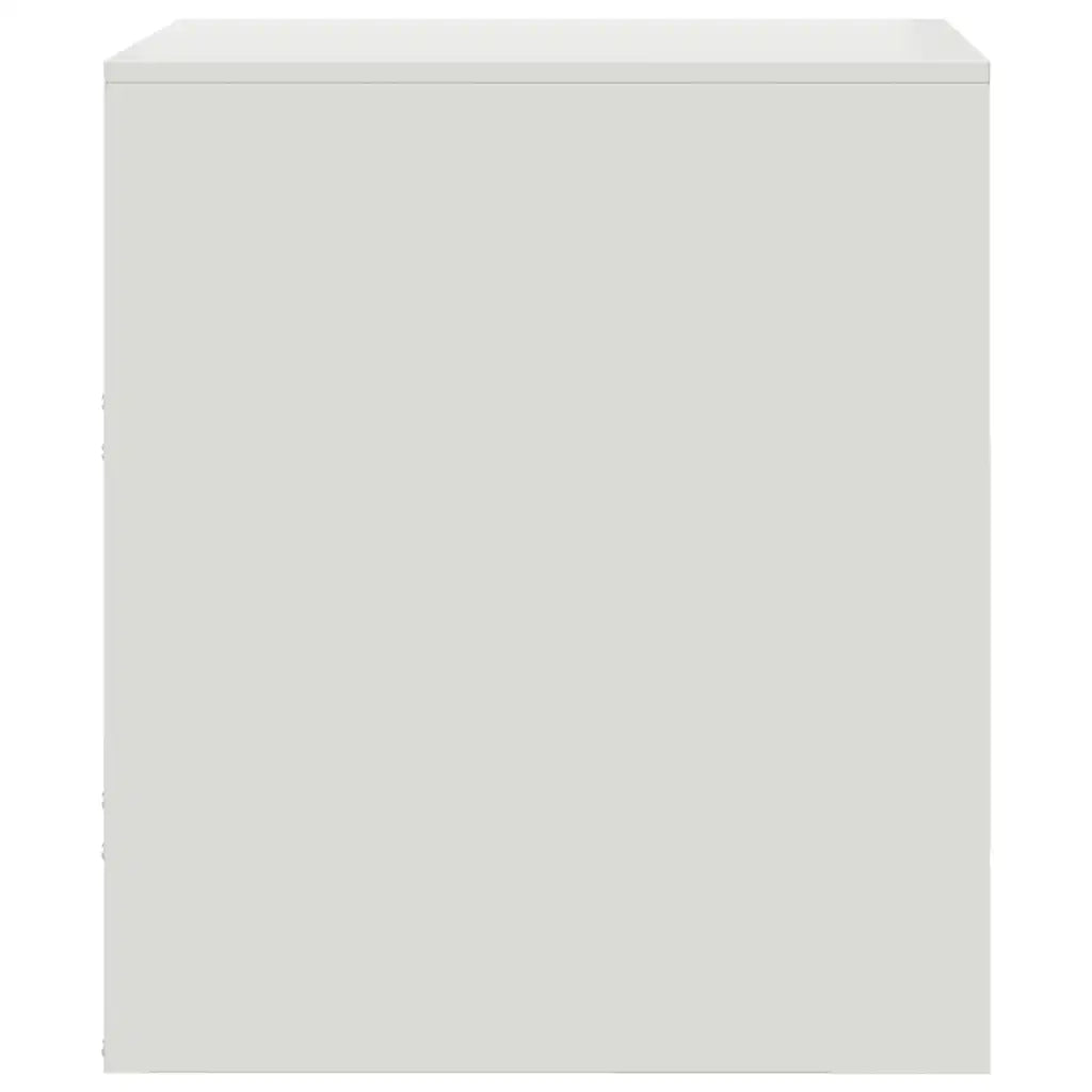 Comodini 2 pz Bianchi 34,5x39x44 cm in Acciaio