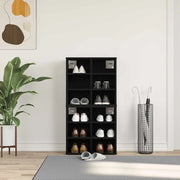 Mobile per scarpe 2 pz-Set di 2 Scarpiera Rovere Nero 52 x 30 x 50,5 cm