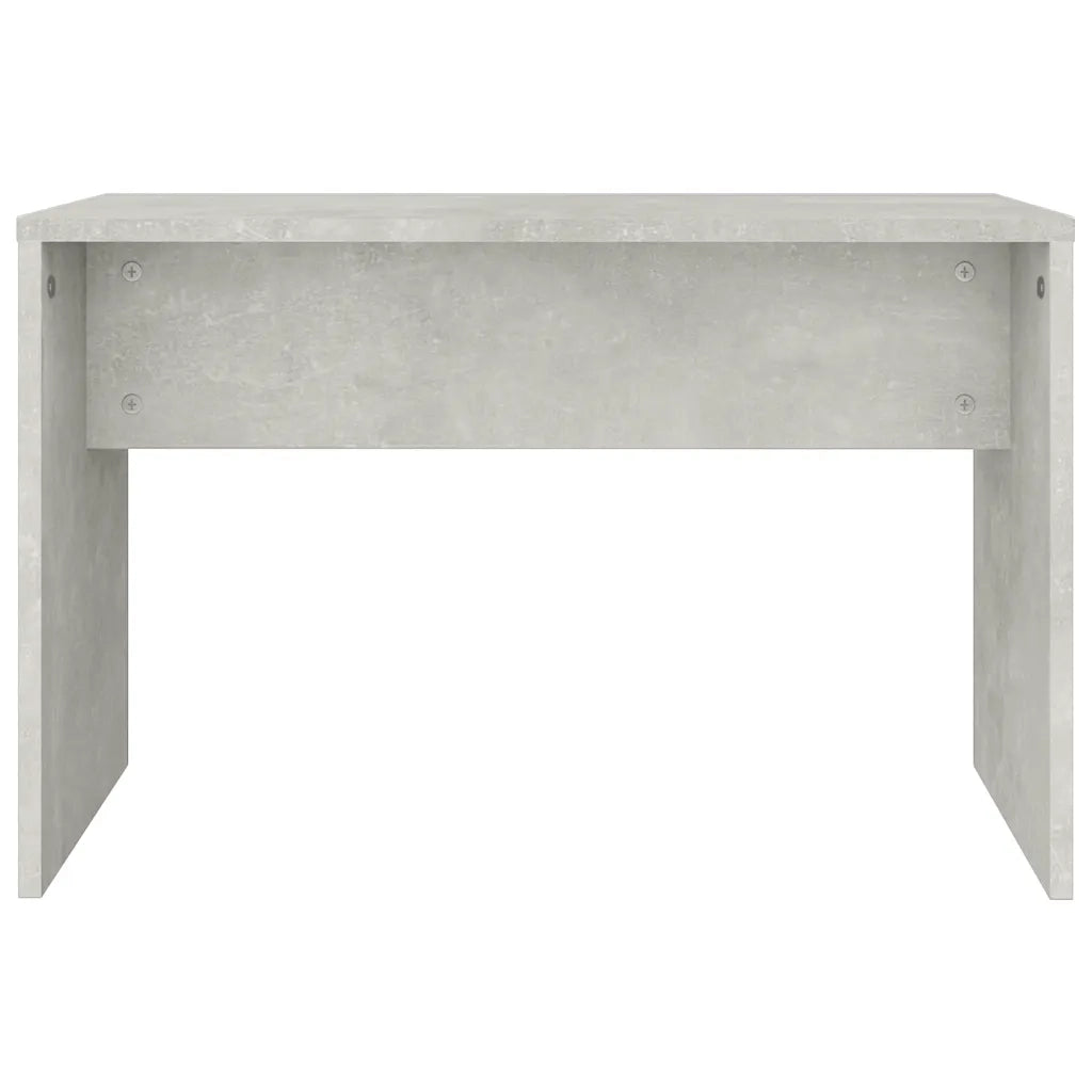 Set Tavolo da Toeletta | Tavolo da Trucco Grigio Cemento 74,5x40x141 cm