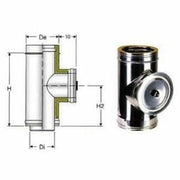 Inox doppia parete aisi 316 modu lo di ispezione d.100 150 b00n97