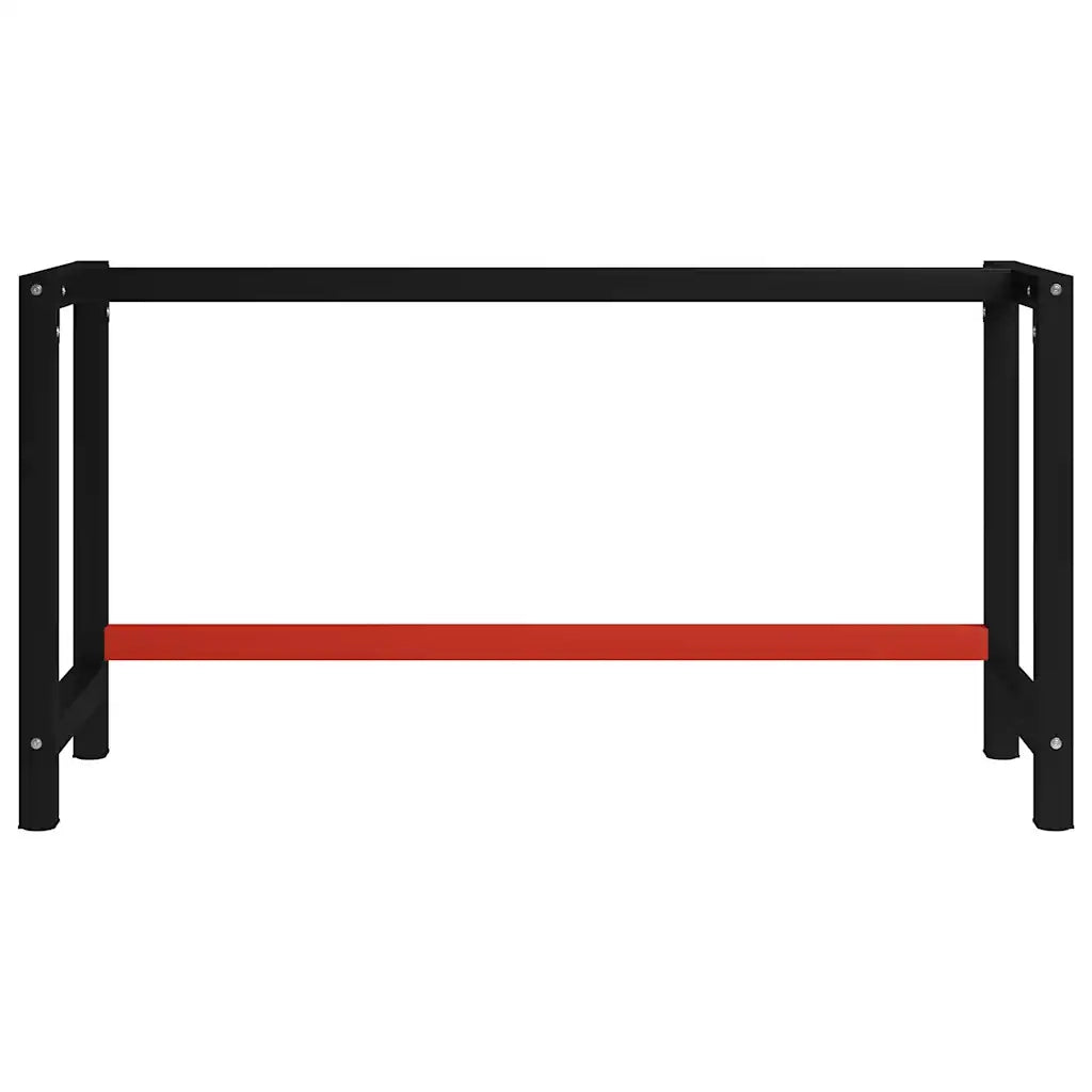 Telaio per Banco da Lavoro in Metallo 150x57x79 cm Nero e Rosso CFW4480472
