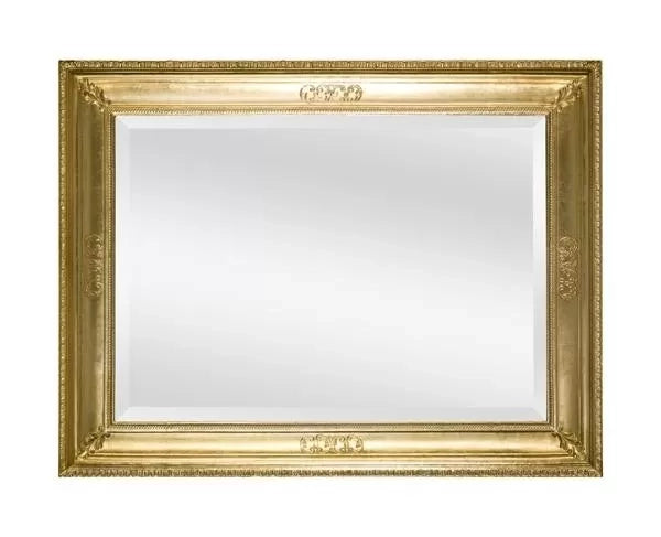 Specchiera in foglia oro rettangolare misure: 67 x 87 x 5