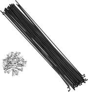 Set di Spigoli per Mountain Bike 14G 255MM nero in Acciaio con 36 Spigoli