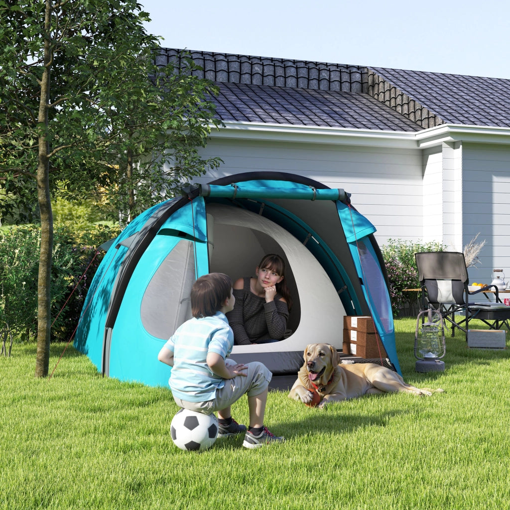 Tenda da campeggio 2-4 persone Domo ¨C Zephmum ¨C Blu cielo