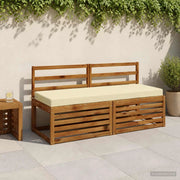 Cuscini per Panchina a 2 Pezzi SOEST 2 pz 100% Poliestere Crema 950275