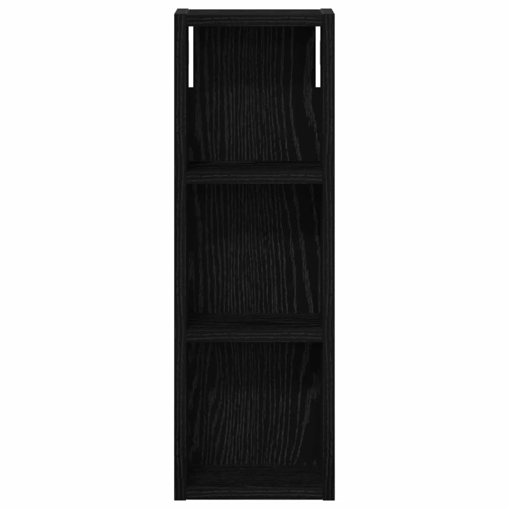 Armadio da bagno a muro Rovere Nero 20 x 10 x 60,5 cm