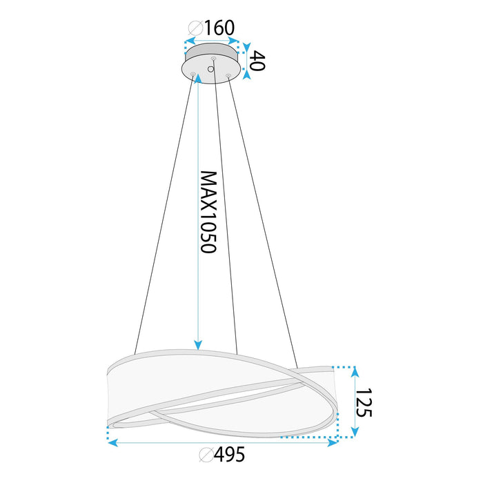 Lampada Da Soffitto G136-cp 50cm Gold