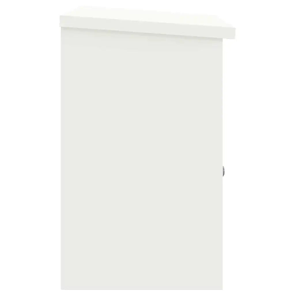 Cassetta per pacchi con porta Bianco 47.5 x 38 x 59 cm Acciaio 874941