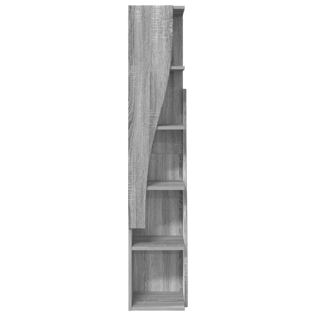 Mobile angolare Grigio Sonoma 27,5x27x140cm Legno multistrato 889871