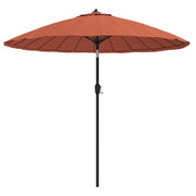 Ombrellone da esterno e palo con struttura in alluminio 270 cm terracotta 02_0008284