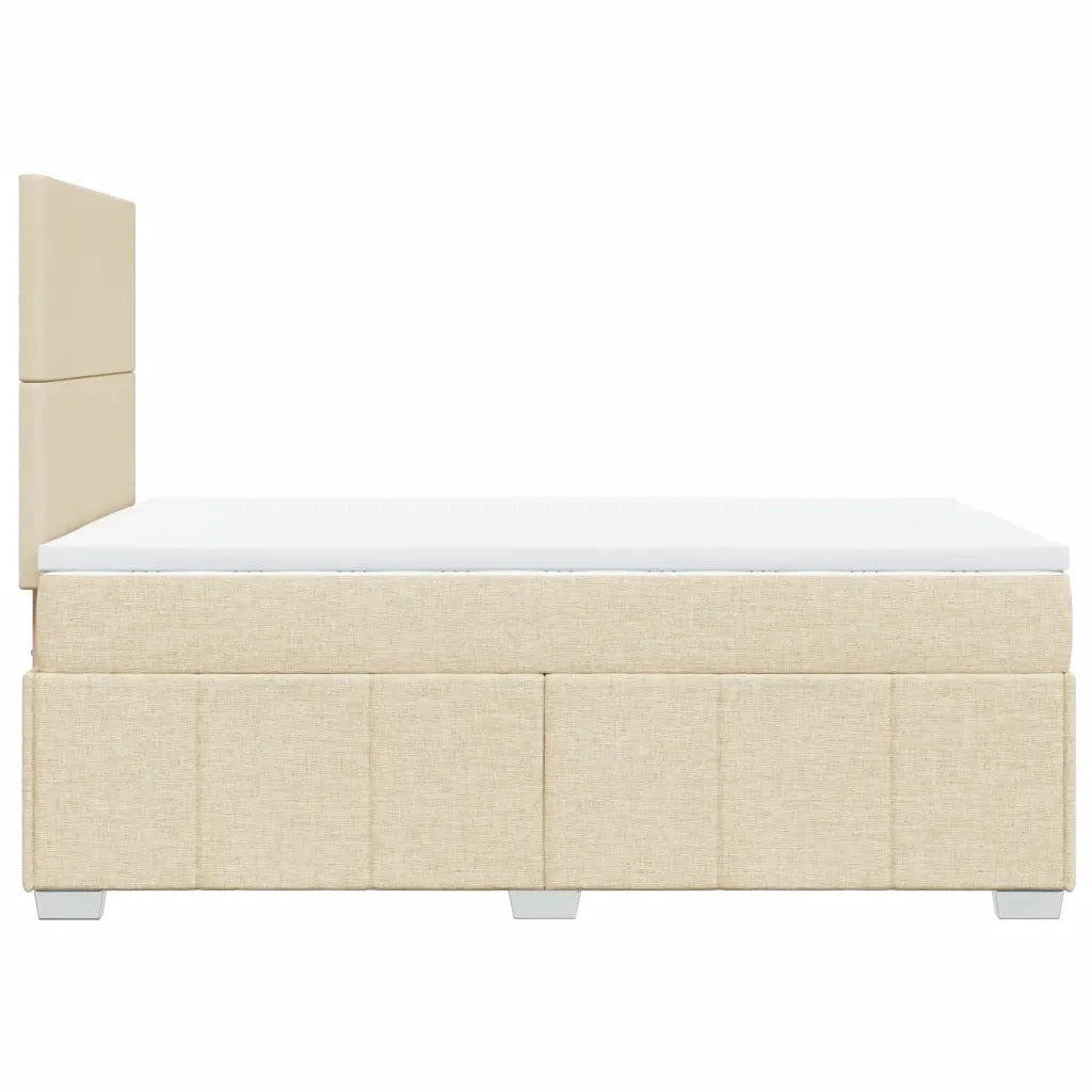 Giroletto a Molle con Materasso Crema 120x200 cm in Tessuto 3291633