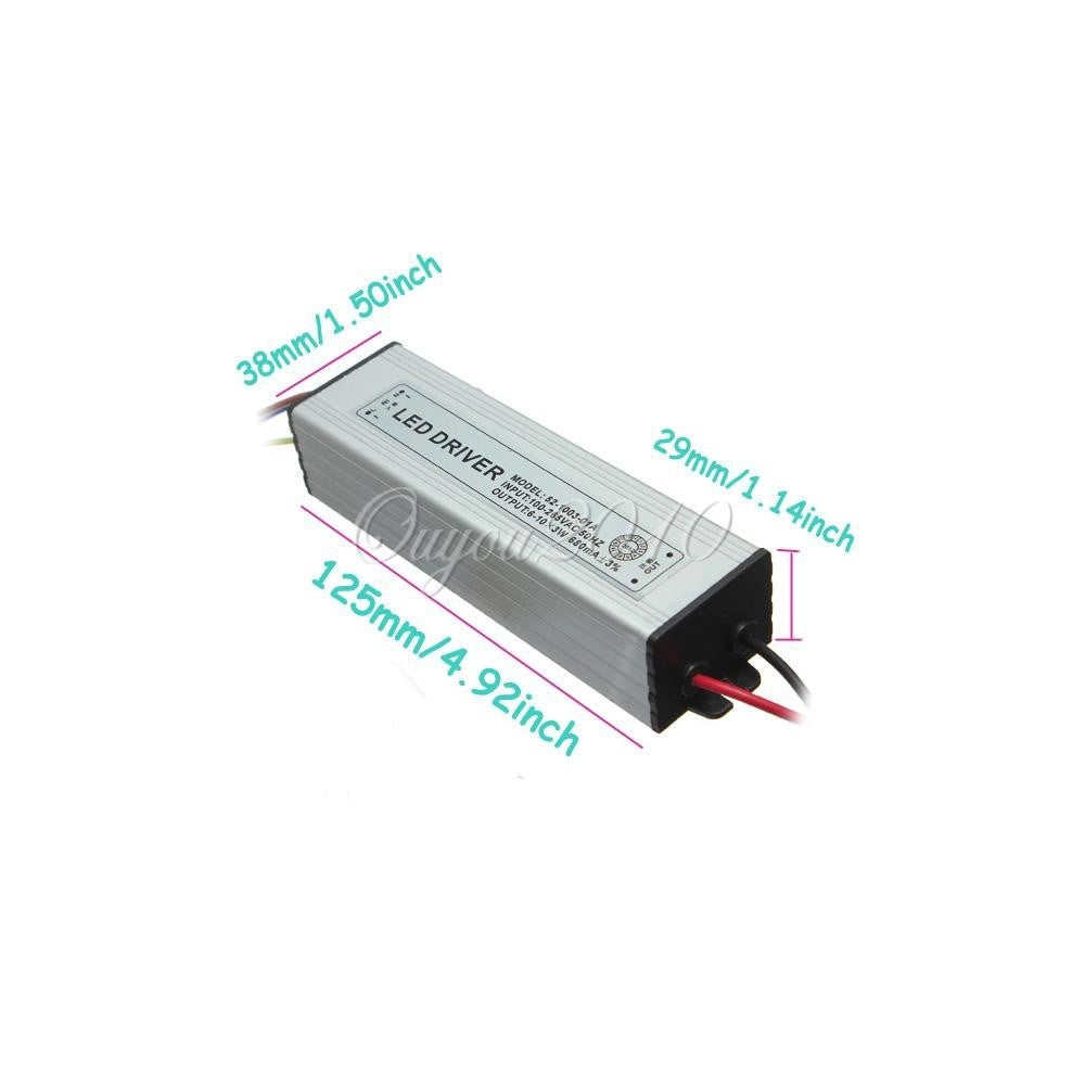 Trade Shop - Ricambio Led Driver 10w 20w 30w 50w Per Faro A Led Corrente Continua Alluminio -  30 Watt
