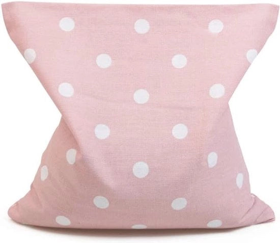 Cuscino termico per collo e schiena - 1 pezzo - punti rosa - 100% cotone - 19 x 19 cm