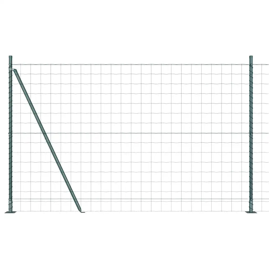 Recinzione da Giardino | Recinzione con Posto Verde 1,5 x 10 m Acciaio
