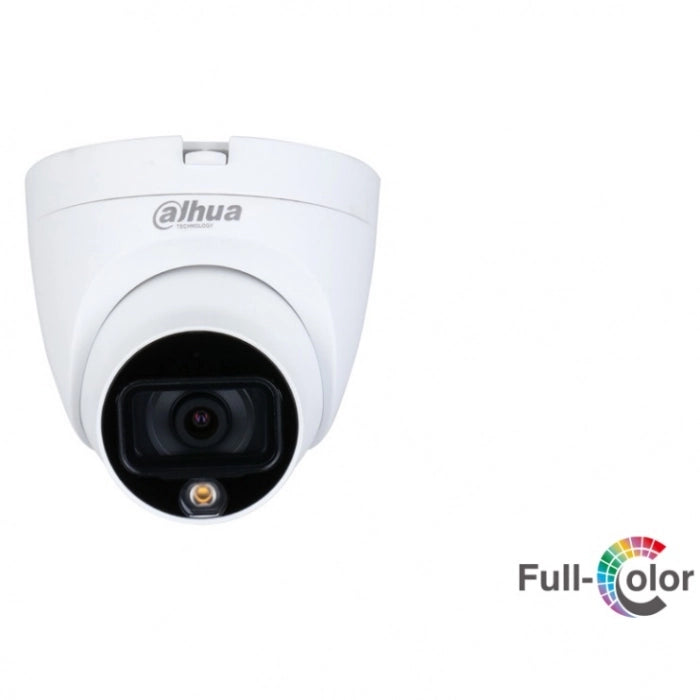 Telecamera Dahua Dome 2 mpx HDCVI a colori 3.6mm Full Color