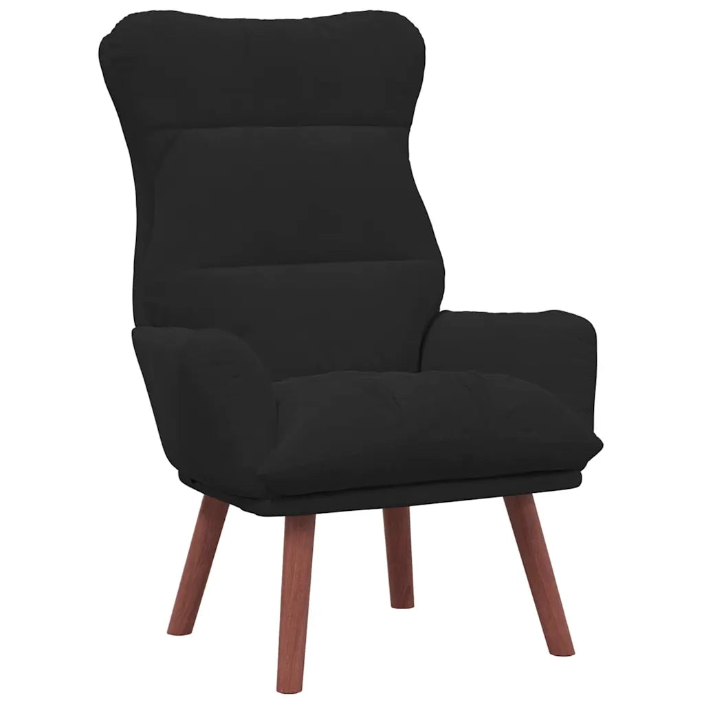 Poltrona | Sedia Relax Nero 69 x 74 x 93 cm Velluto