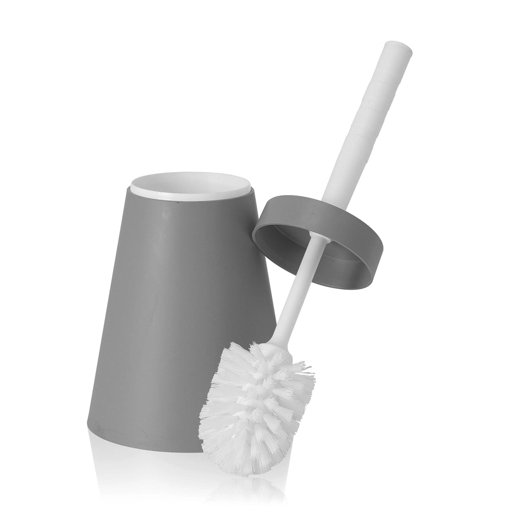 Portascopino wc conico in Plastica grigio da appoggio