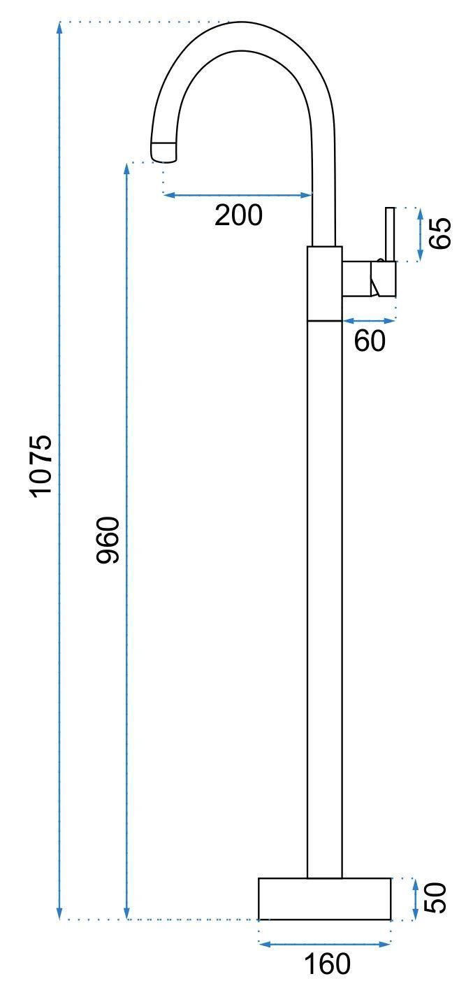 Rubinetto Da Lavabo Rea Lungo Titan