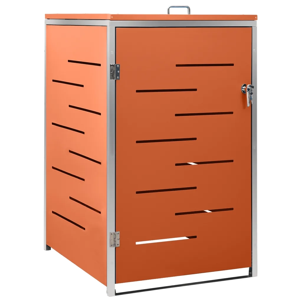 Copribidone per Spazzatura Singolo 69x77,5x112,5cm Acciaio Inox 149562