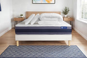 Pacchetto letto completo - Materasso 140x190cm + Box spring con doghe (in kit) + 2 cuscini + Piumino - Actimemo Morpho
