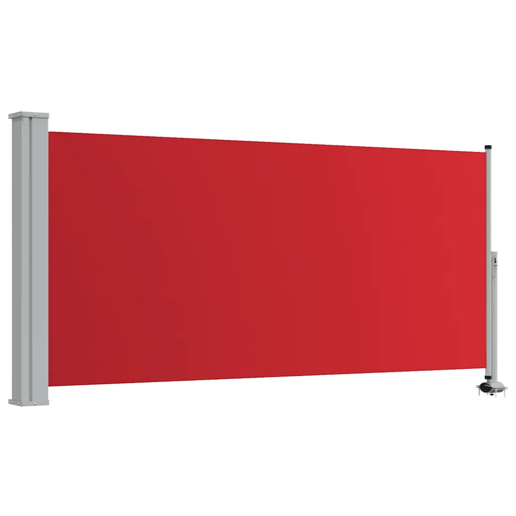 Tenda Laterale Retrattile per Patio 120x300 cm Rossa 48345