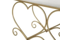 Panca Heart Crema cm 105X37,5X51,5