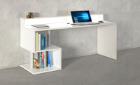 Scrivania a Giorno 180x60x92,5 cm Esse Bianco Lucido