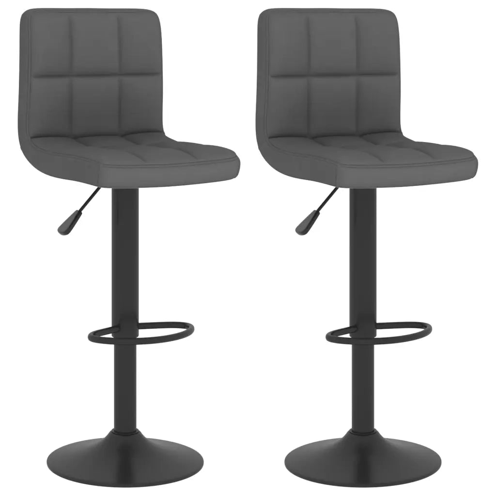 Sgabelli da Bar 2 pz in Tessuto Grigio Scuro 334281