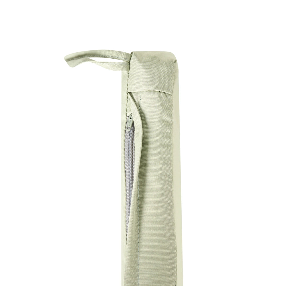 Set di 8 cuscini per sedie da giardino in tessuto poliestere resistente ai raggi UV verde chiaro