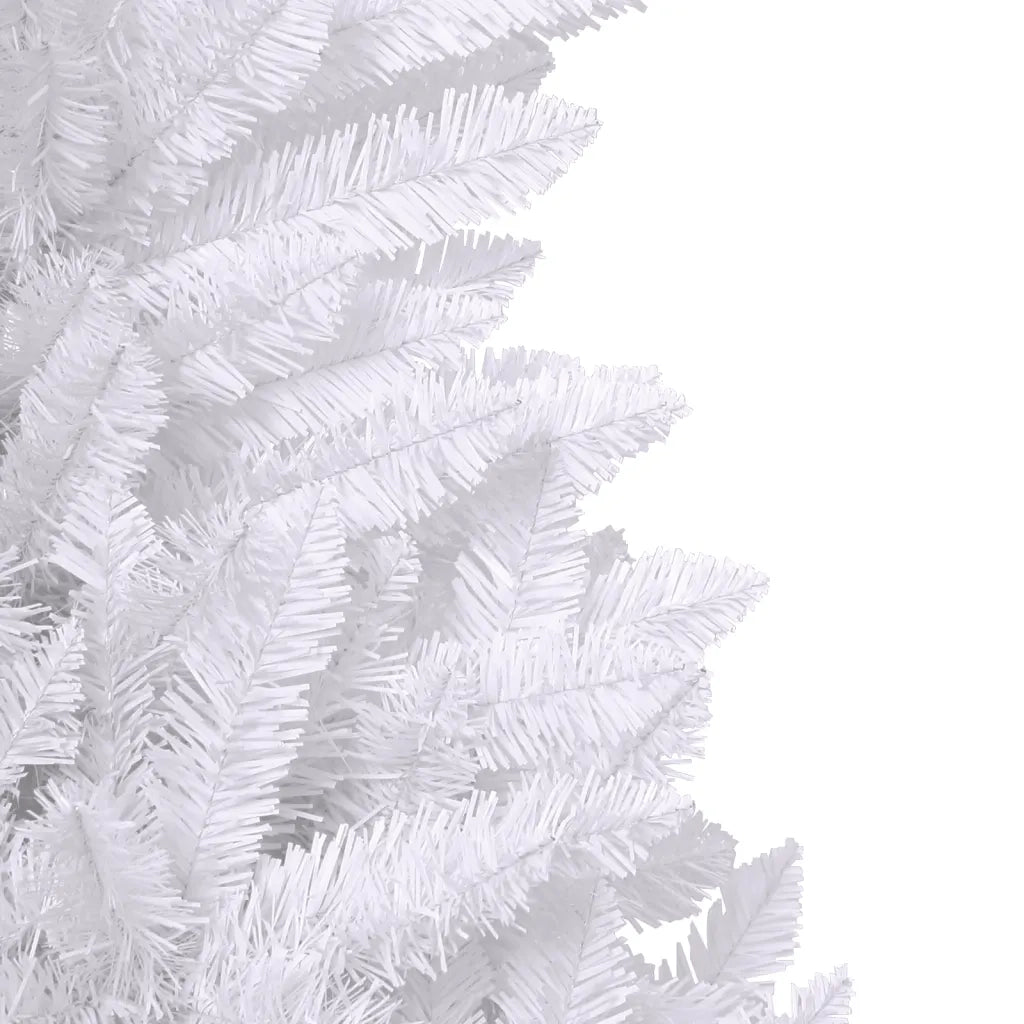 vidaXL Albero di Natale Artificiale Incernierato con Base Bianco 180cm
