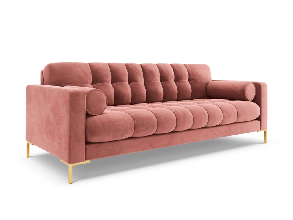 Cosmopolitan Design - Divano "Bali" 3 posti in velluto rosa 