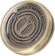 Giocattolo portatile in acciaio inossidabile - Regolatore magnetico a scorrimento - Allevia lo stress - Dimensioni 39 x 39 x 10 mm - Fidget Spinner